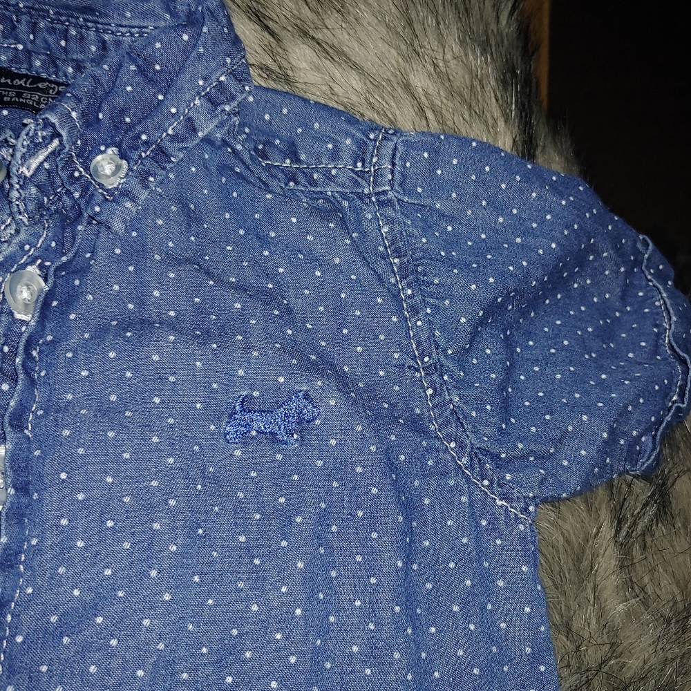 Life and Legend | 24M denim chambray button down shirt top boys infant baby
